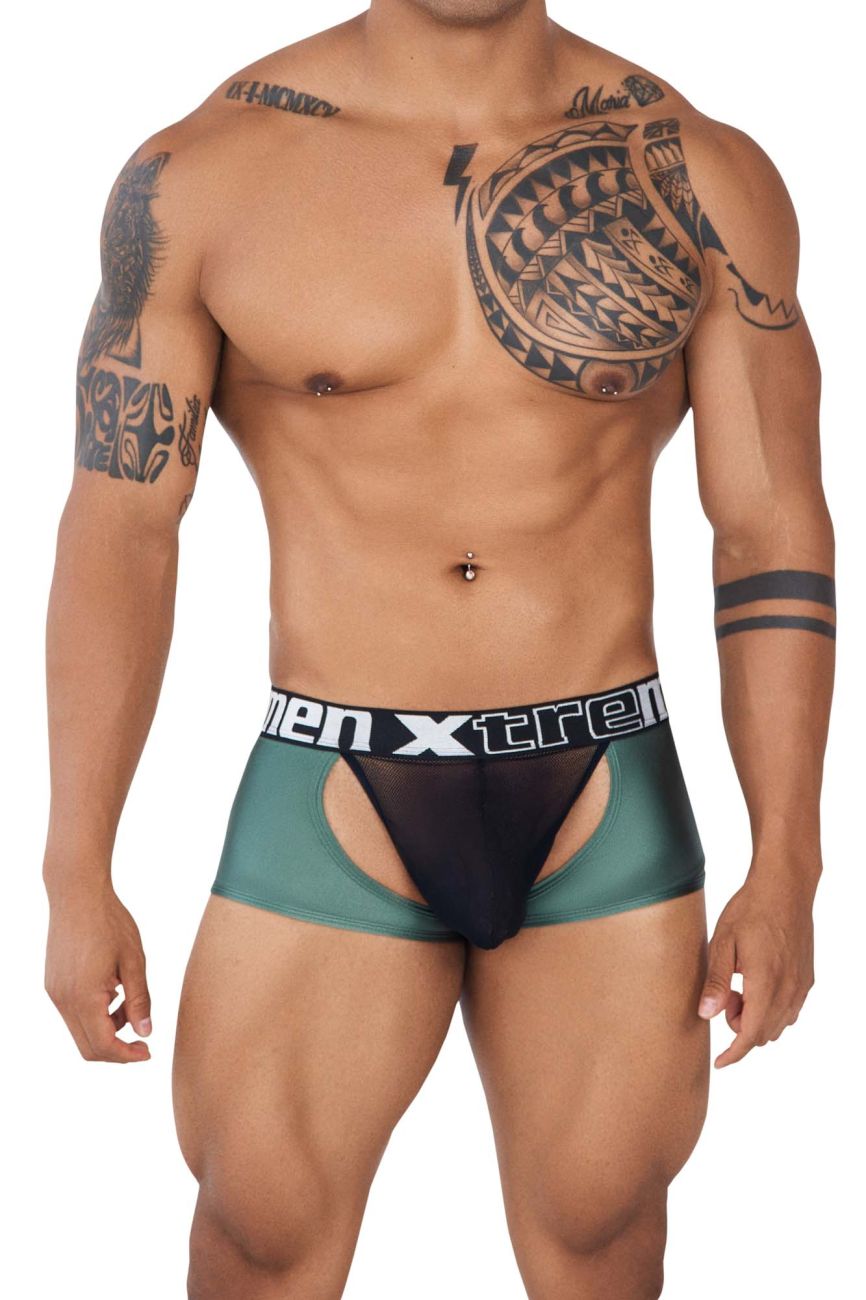 Xtremen 91125 Daring Mesh Trunks Green