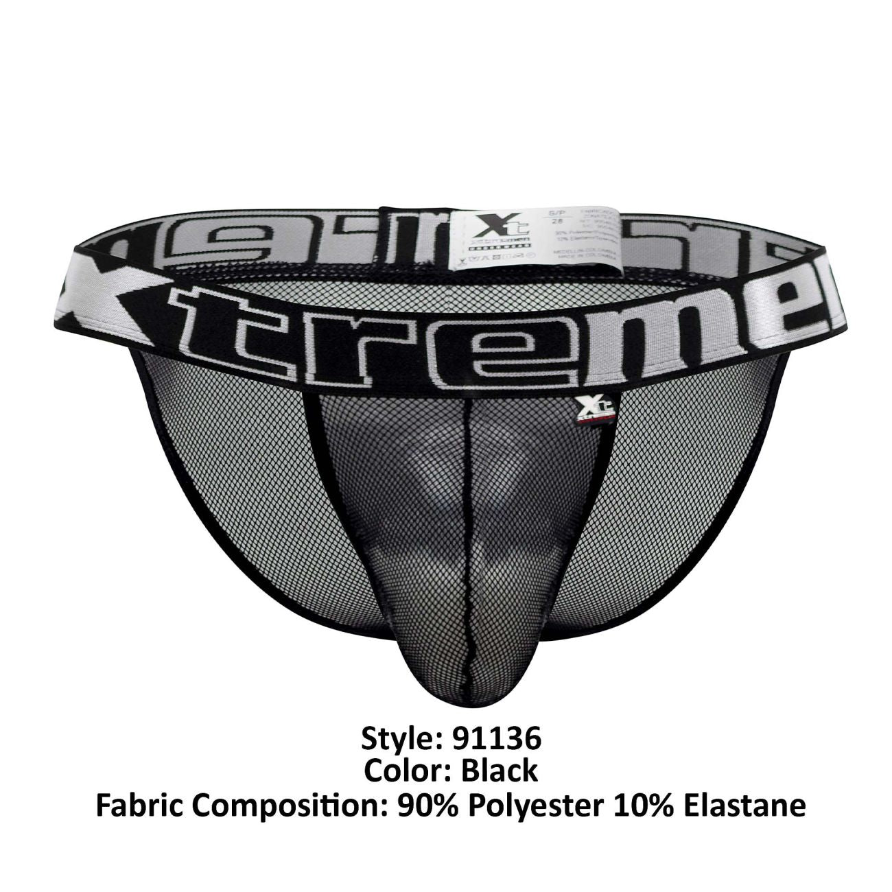 Xtremen 91136 Sexy Mesh Bikini Black