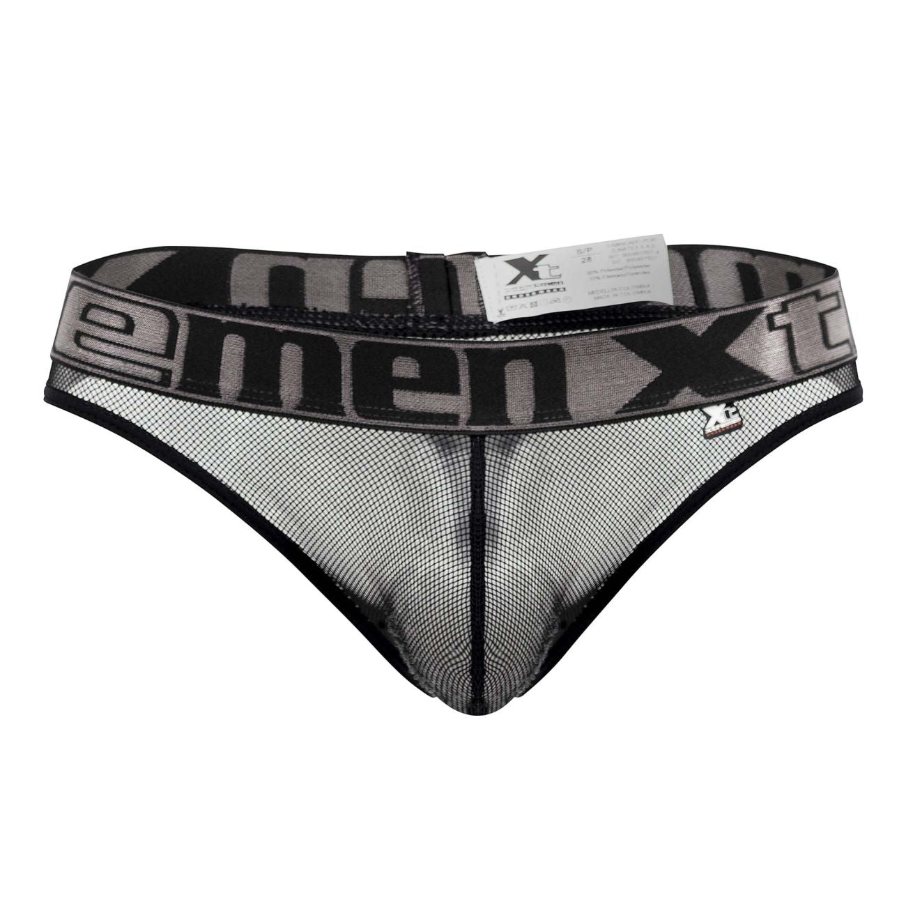 Xtremen 91137 Mesh Thongs Black