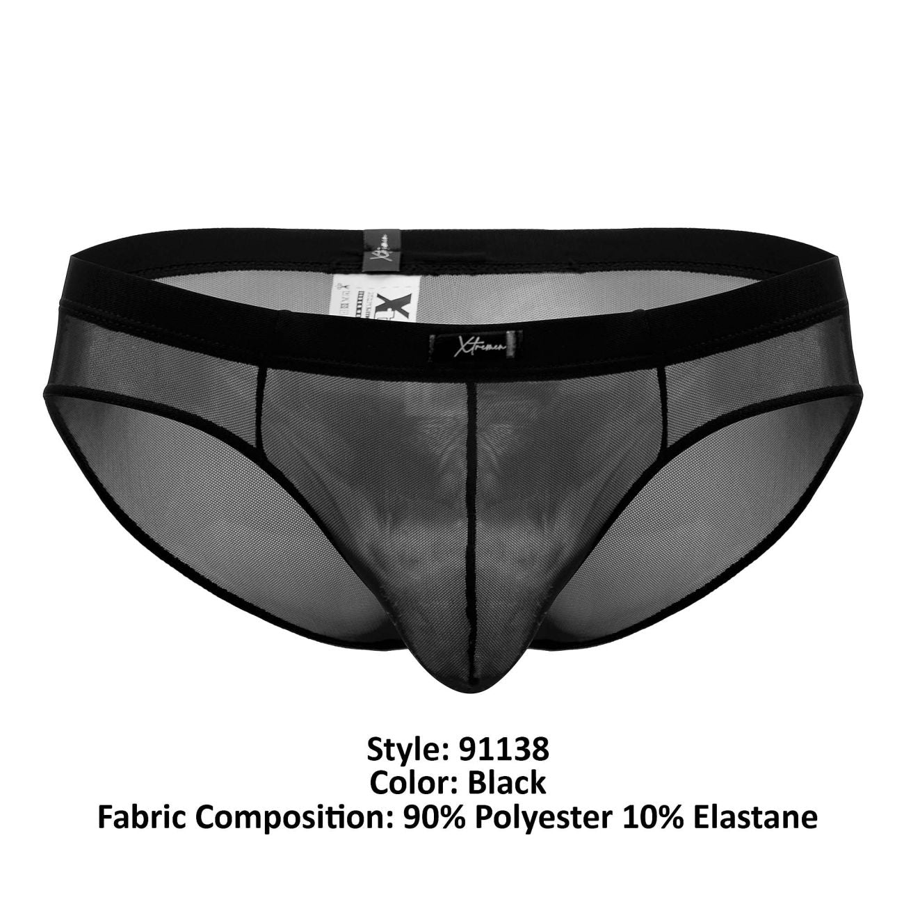 Xtremen 91138 Mesh Briefs Black