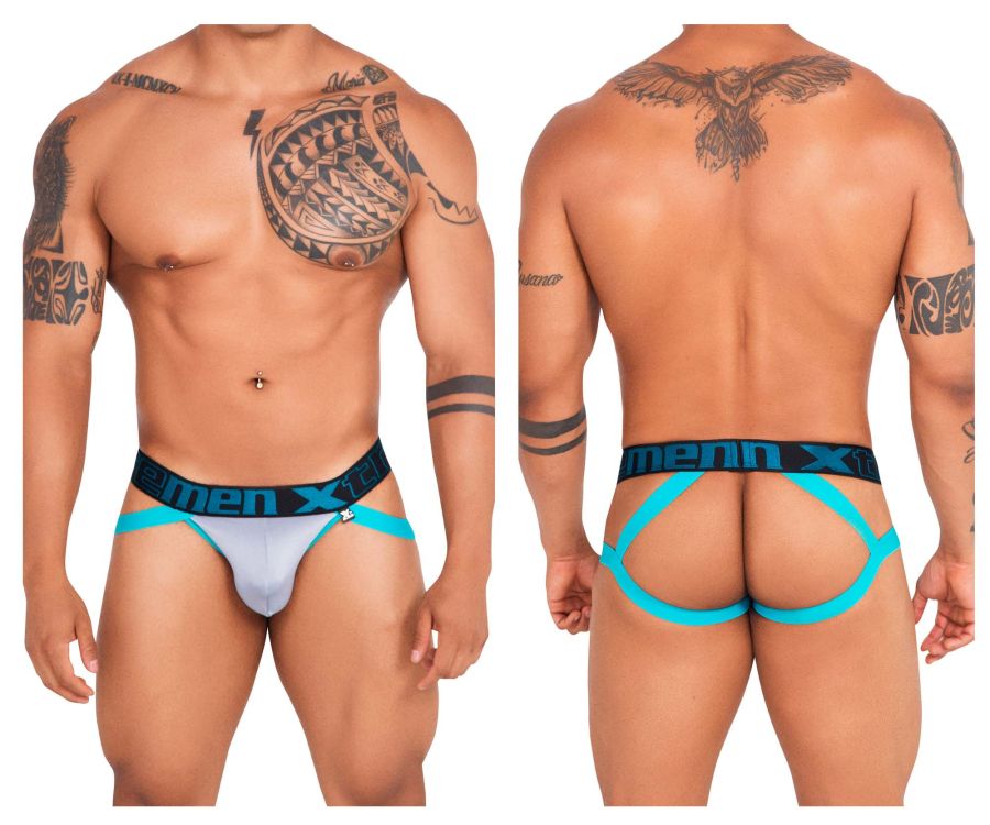 Xtremen 91139 Athletic Jockstrap Light Gray