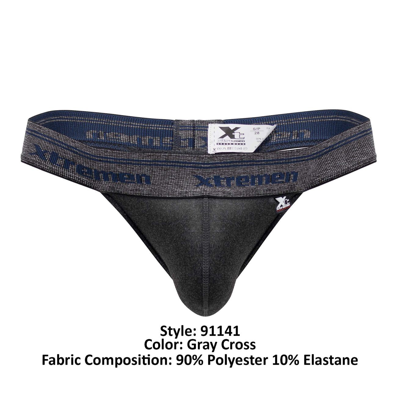 Xtremen 91141 Ultra-soft Thongs Gray Cross