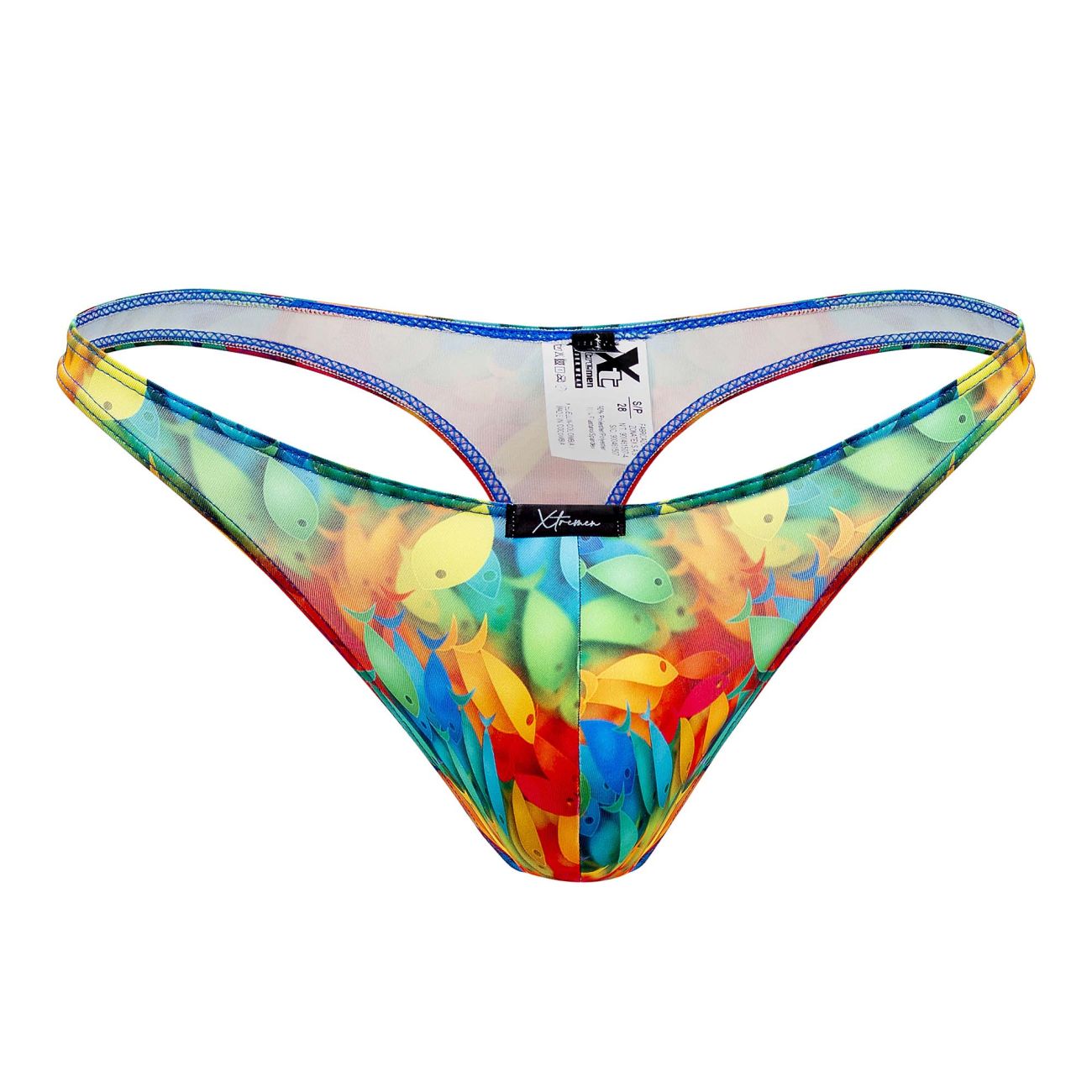 Xtremen 91146 Printed Microfiber Thongs Rainbow Fish