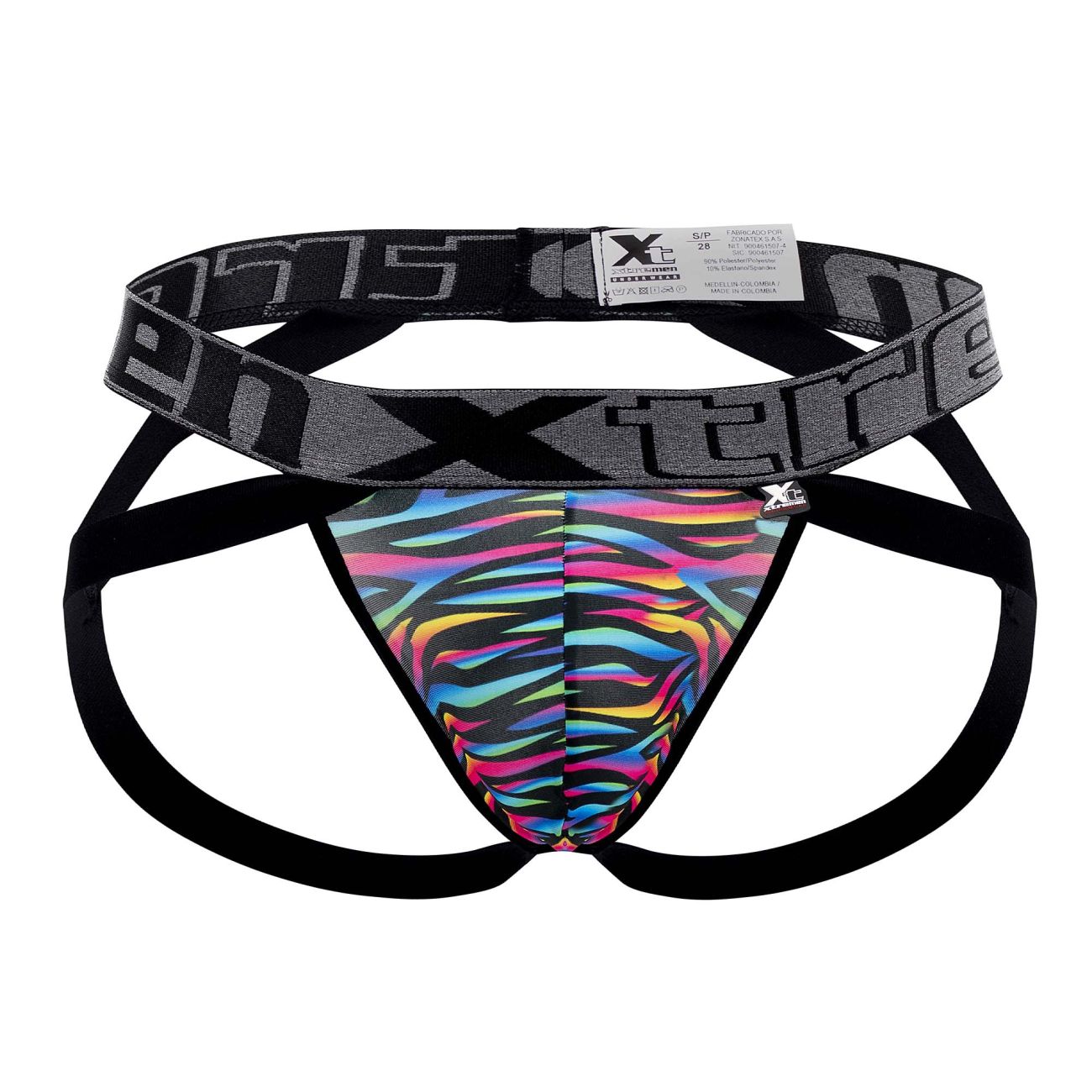 Xtremen 91148 Printed Microfiber Jockstrap Disco Zebra