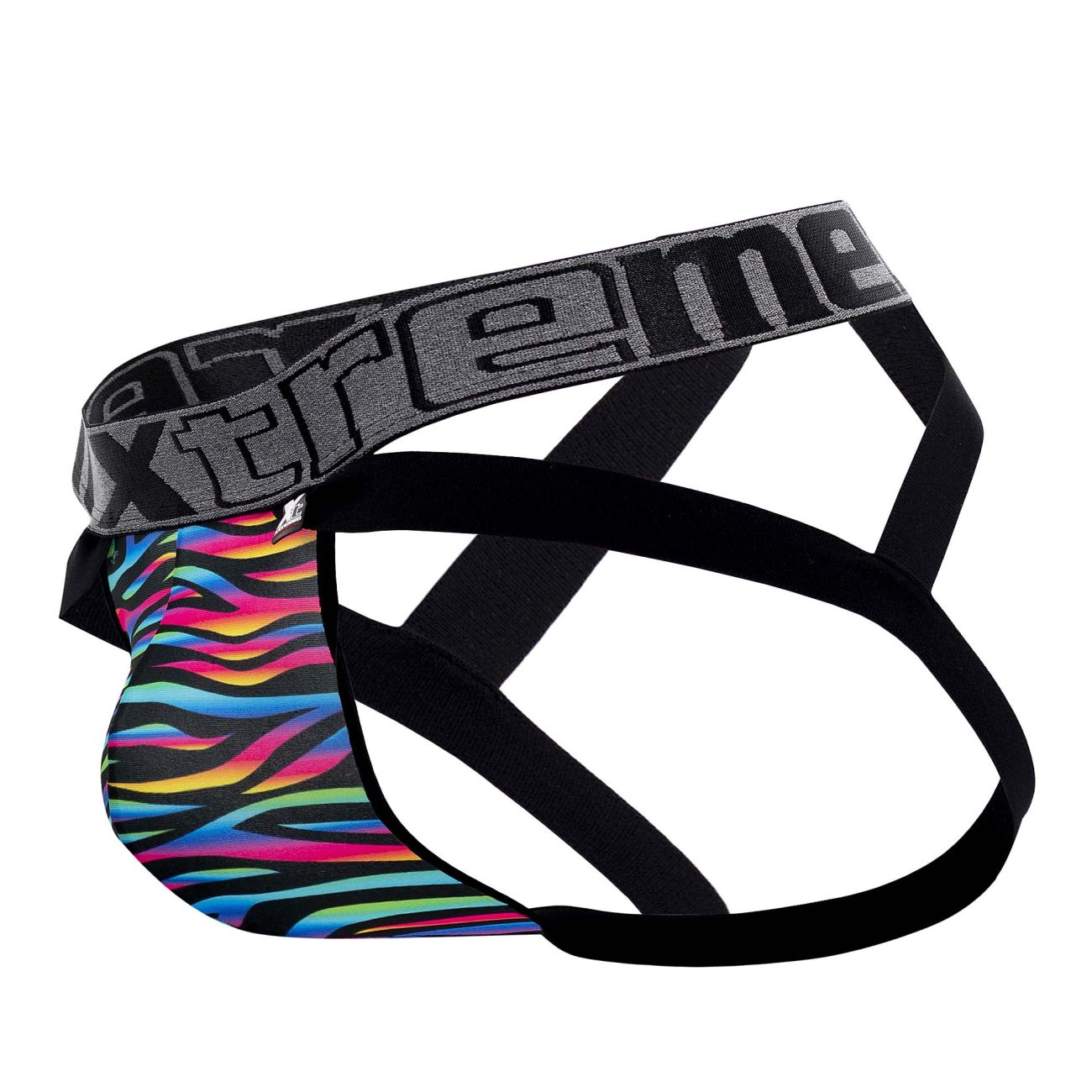 Xtremen 91148 Printed Microfiber Jockstrap Disco Zebra