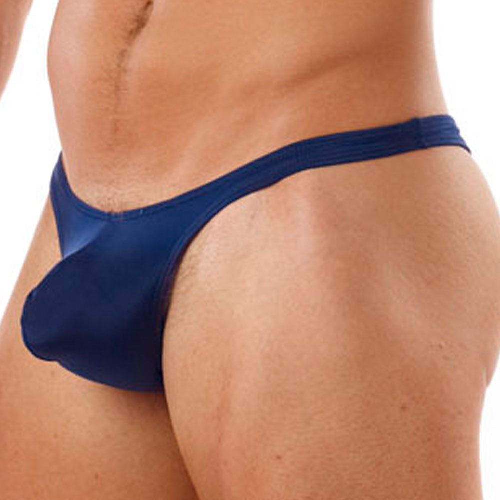 Cover Male Pouch Enhancing Classic Thong Navy