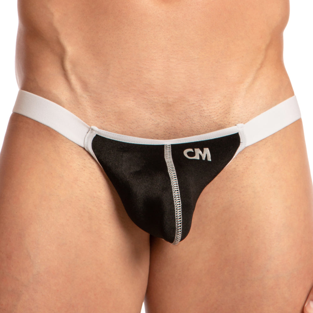 Cover Male Contrast Striker Thong Black