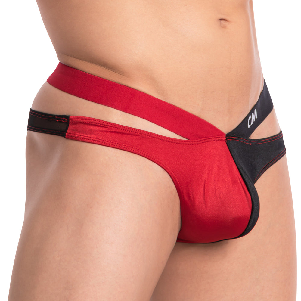 Cover Male Split Mesh Back Brief Red