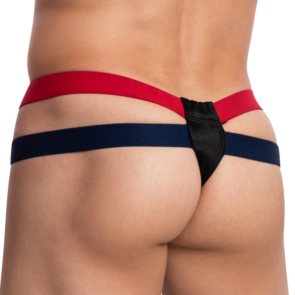 Cover Male Wide Strap Beauty Thong Black
