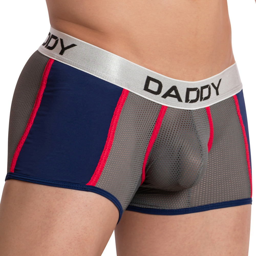 Daddy Athletic Pride Mesh Boxer Grey Plus Sizes