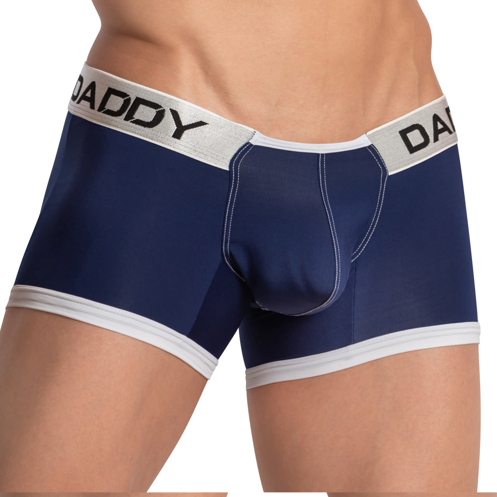 Daddy DDG015 Comfy Workout Boxer Brief Mens Underwear Navy Plus Sizes