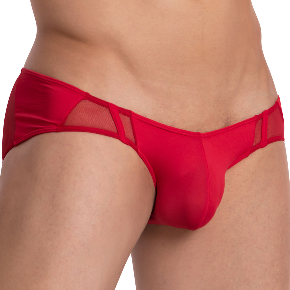 Daddy Equality Mesh Panel Brief Red Plus Sizes