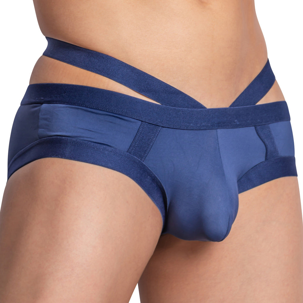 Daddy Supportive Strap Brief Navy Plus Sizes