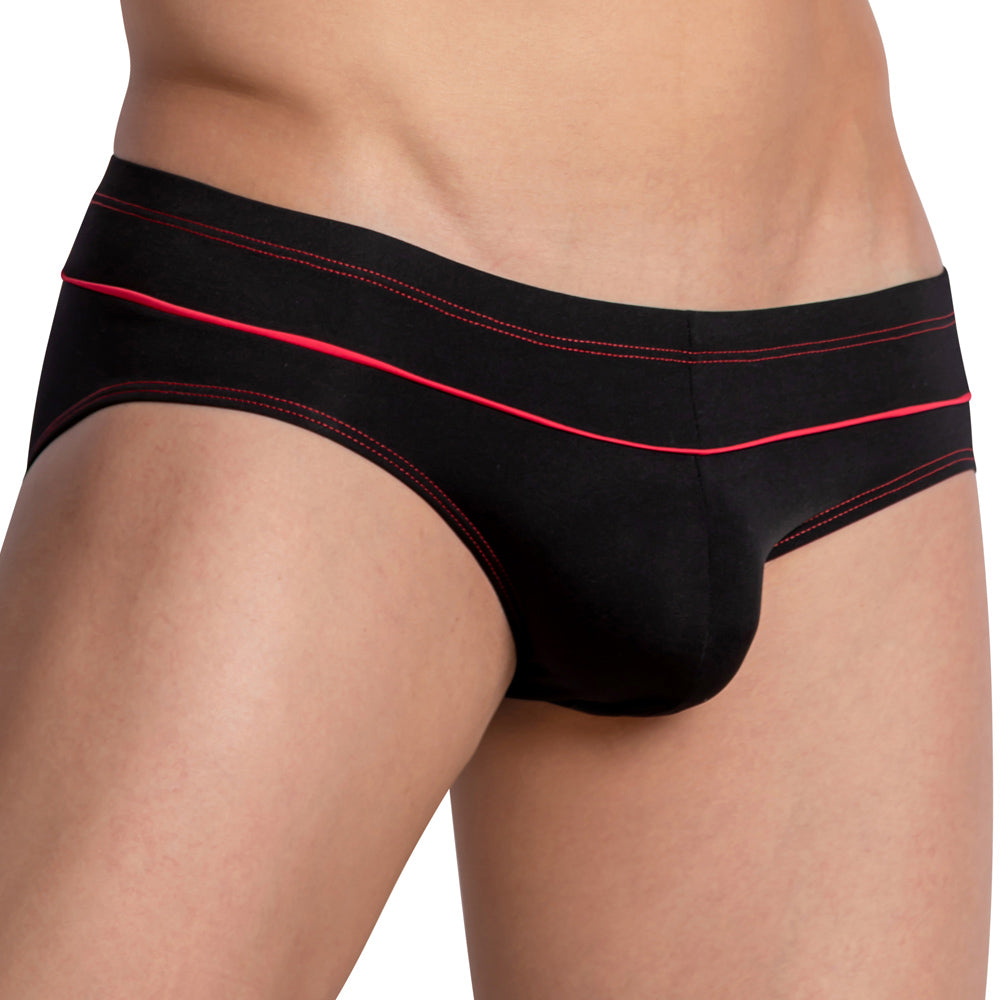 Daddy Support Panel Brief Black Plus Sizes