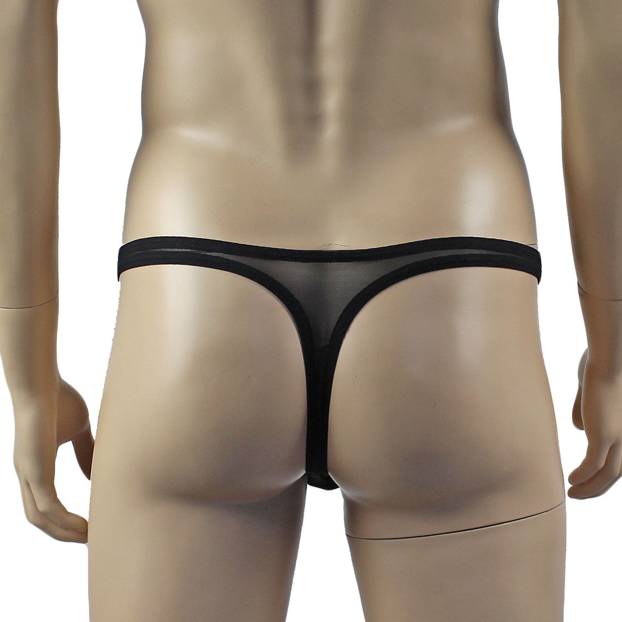 Mens Exotic Corset Top, Thong & Stockings - Sizes up to 3XL (black plus other colours)
