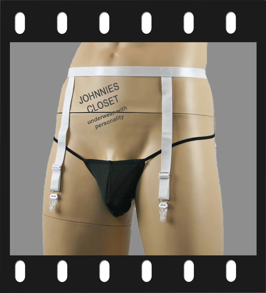 Mens Garterbelt Band White