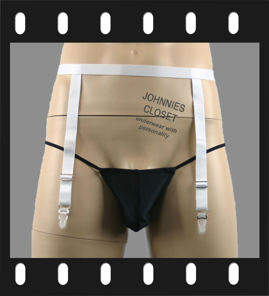 Mens Garterbelt Band White