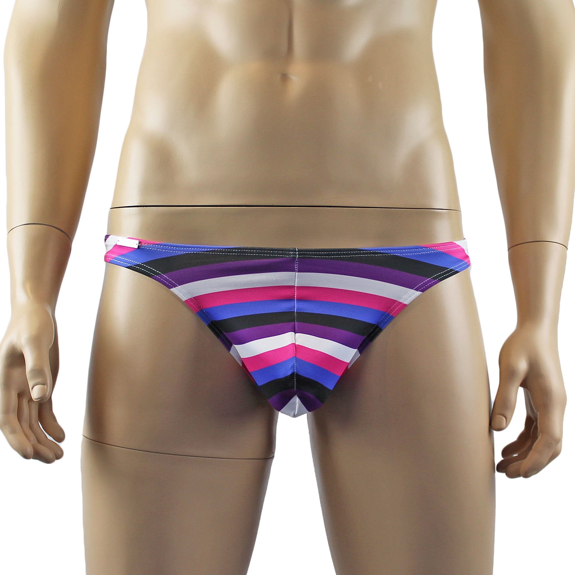 Gender Fluid Flag Mens Gay Pride LGBTQ Striped G string Thong Underwear