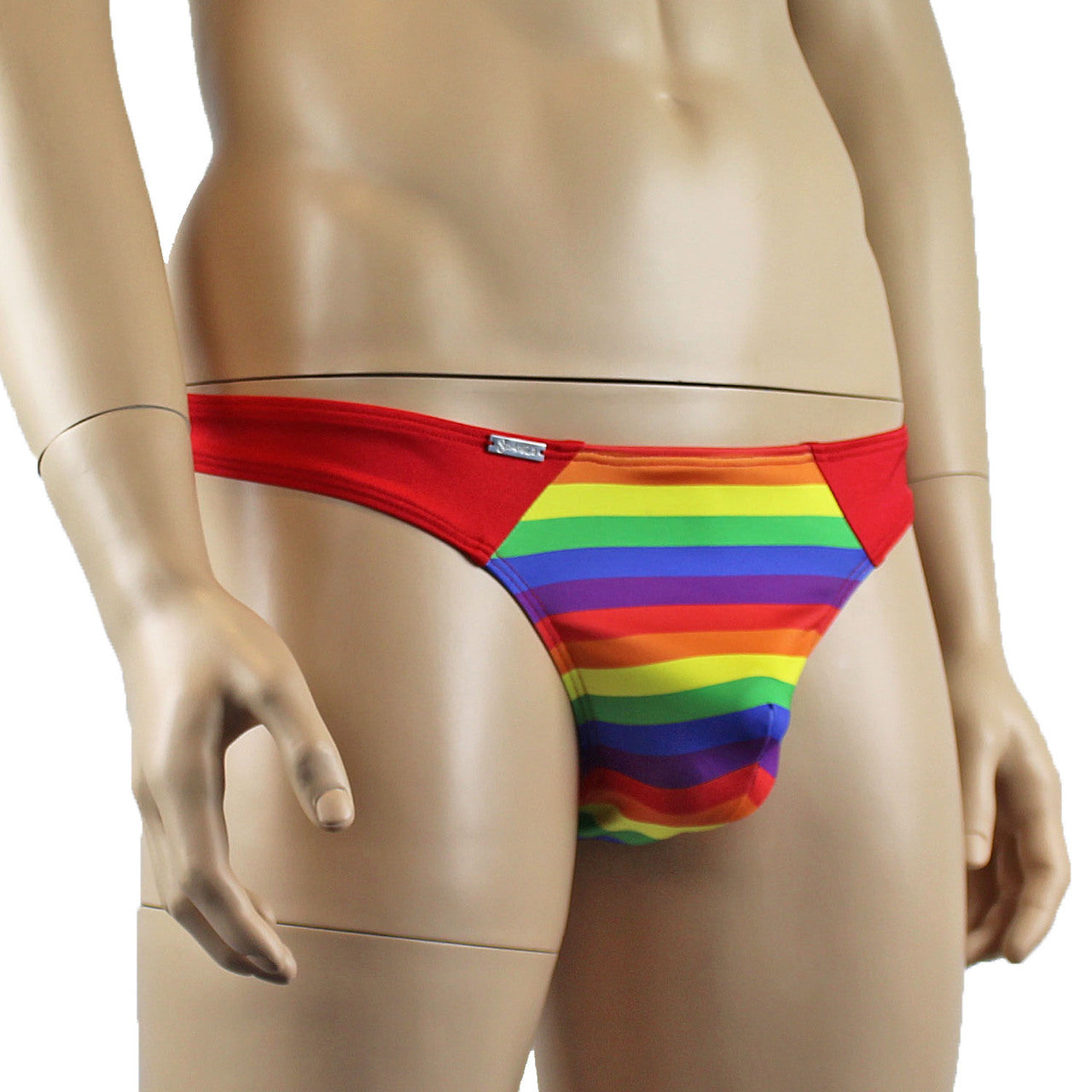 Mens Gay Pride LGBTQI Wide Front Thong Red