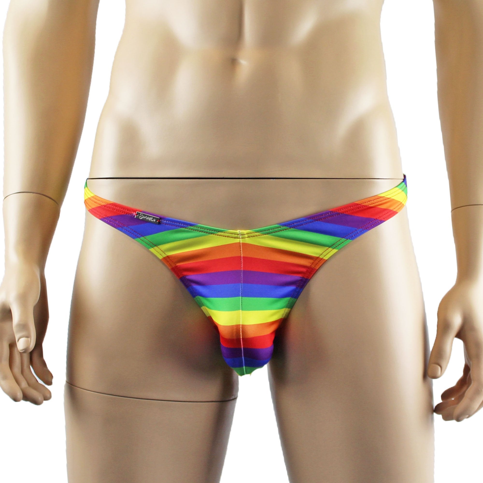 Gay Pride Rainbow LGBTQ Mens G string Thong Underwear