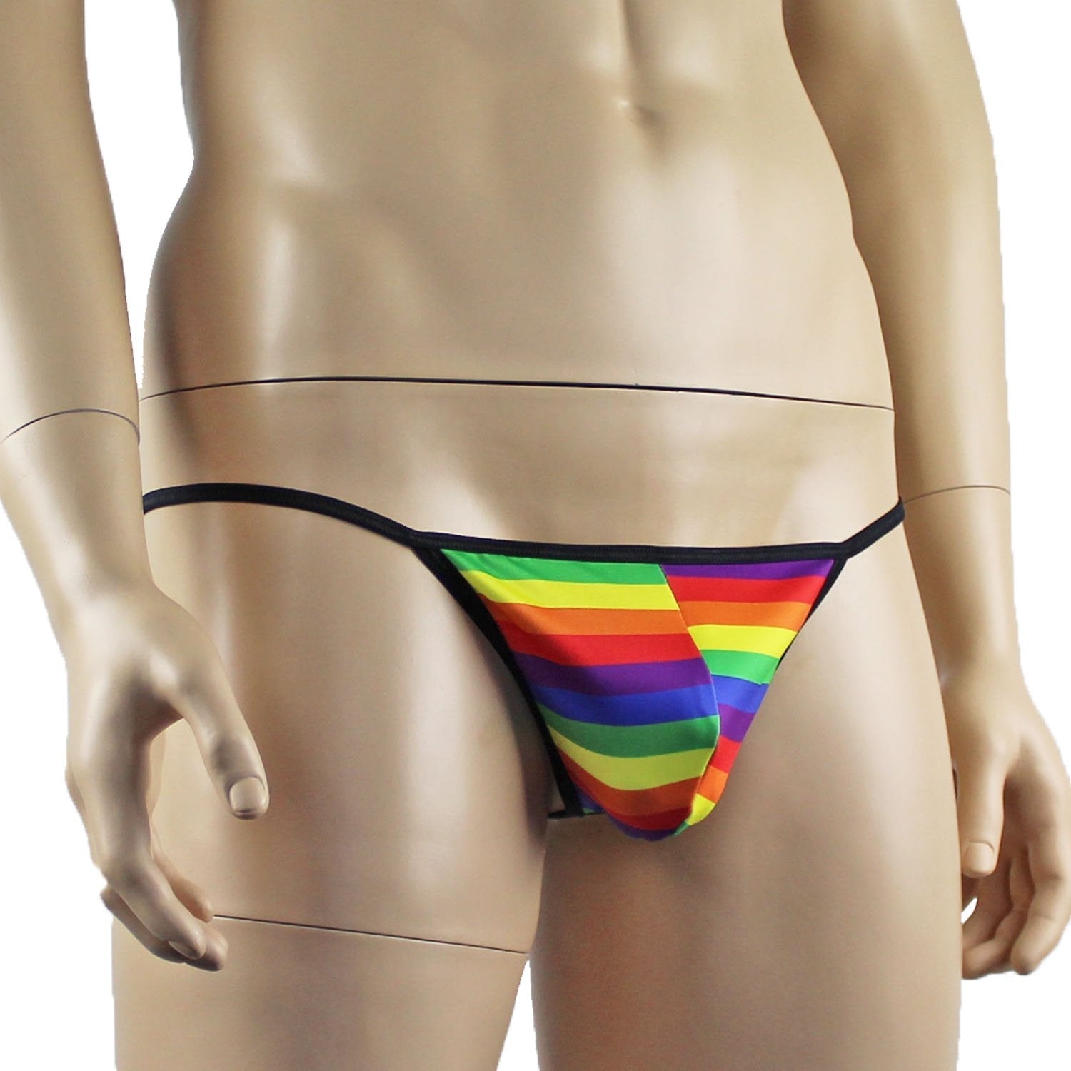 SALE - Gay Pride Rainbow Mens G string Pouch Underwear