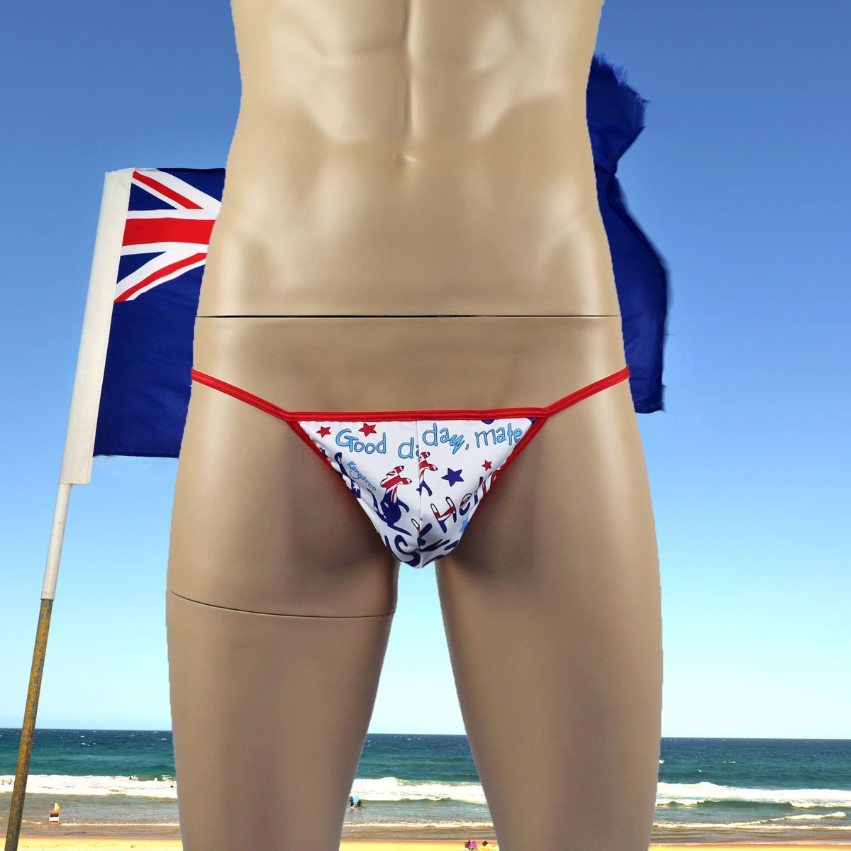 Mens Gidday Australia Day Underwear Pouch G string