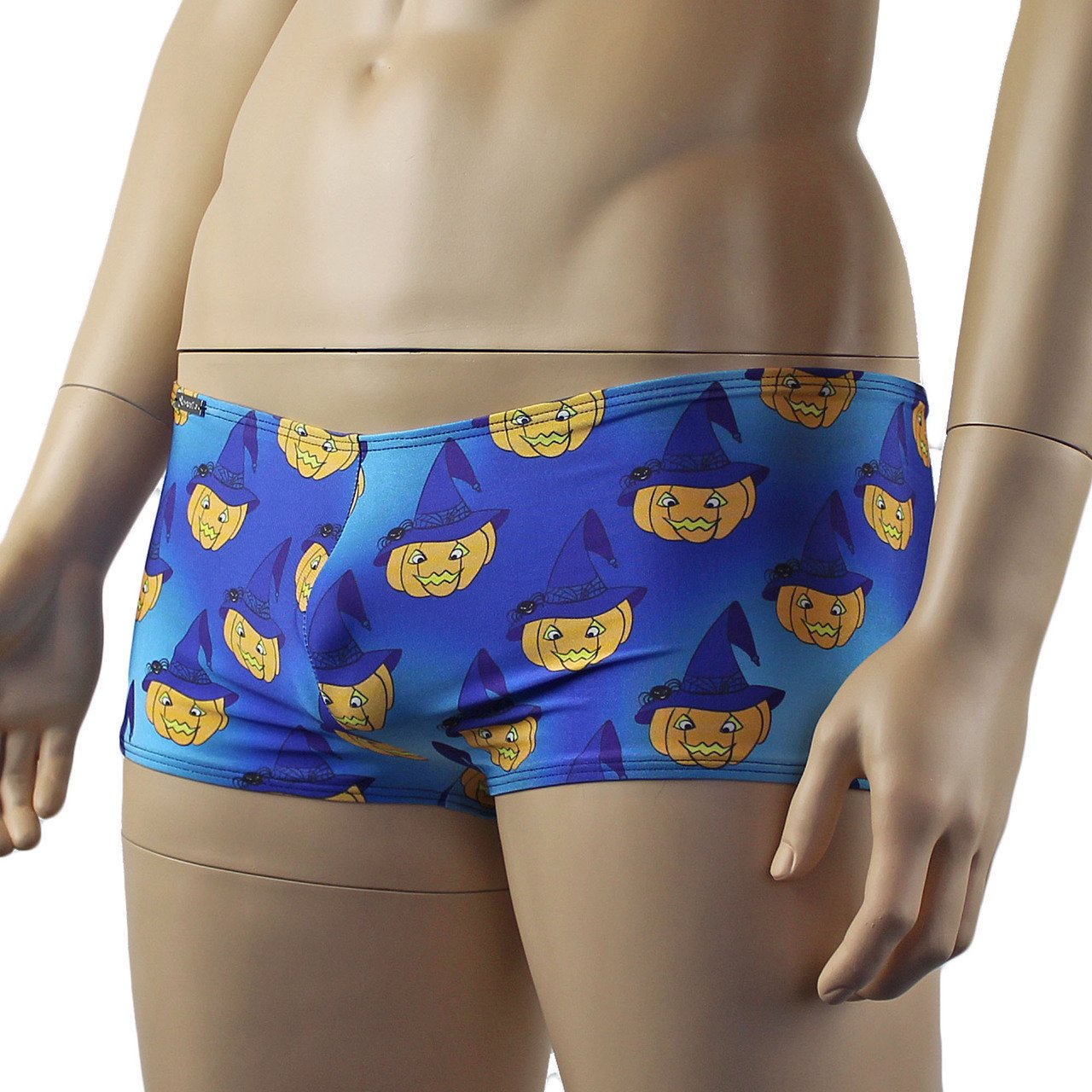 Mens Halloween Witches Pumpkin Face Boxer Shorts