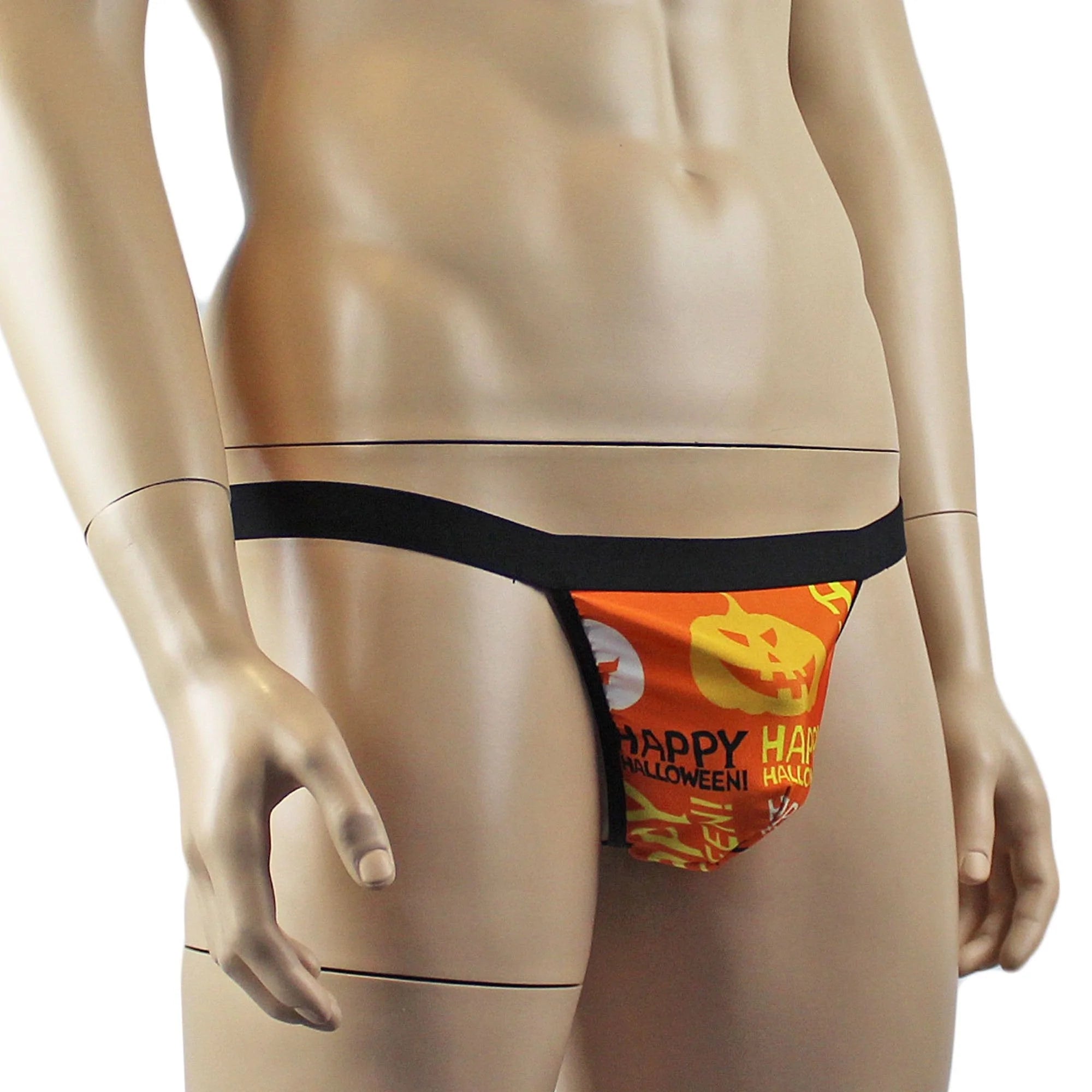 SALE - Mens Happy Halloween Pouch G string Thong with Elastic Band