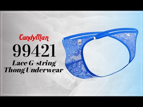 Candyman 99421 Lace G-string Thongs Blue –  - Men's  Underwear and Swimwear