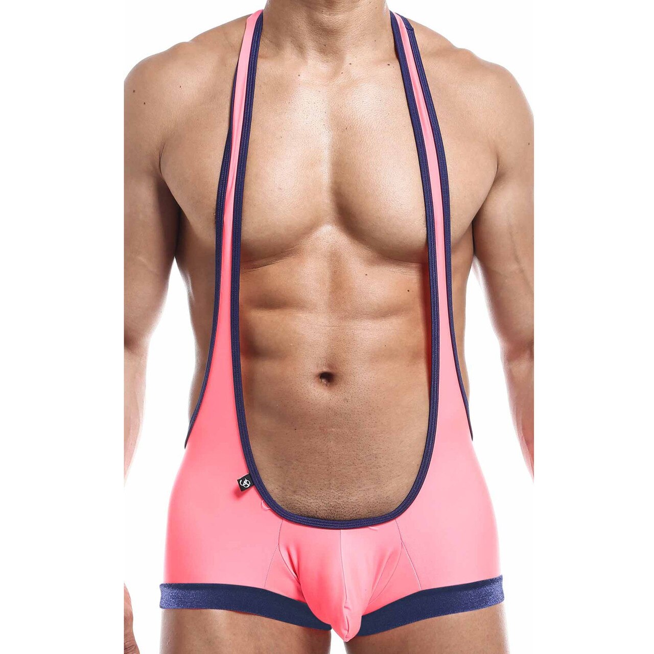 Mens Joe Snyder Stretch Spandex Bulge Singlet Shorts Hot Pink