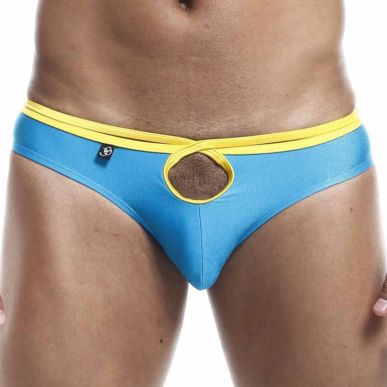 SALE - Mens Joe Snyder Front & Back Hole Bikini Brief Turquoise