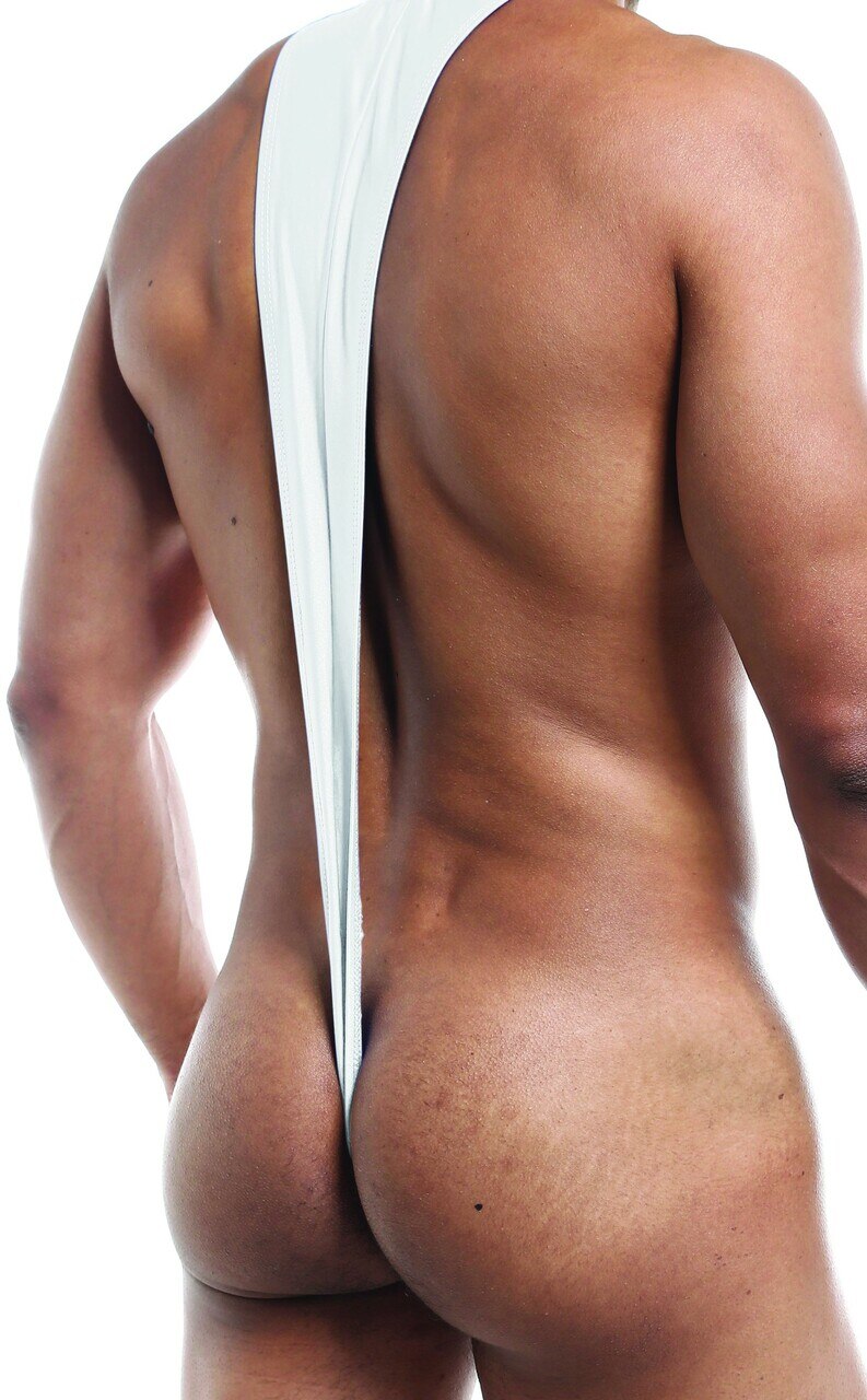 Mens Joe Snyder Stretch Spandex Infinity Bodysuit White