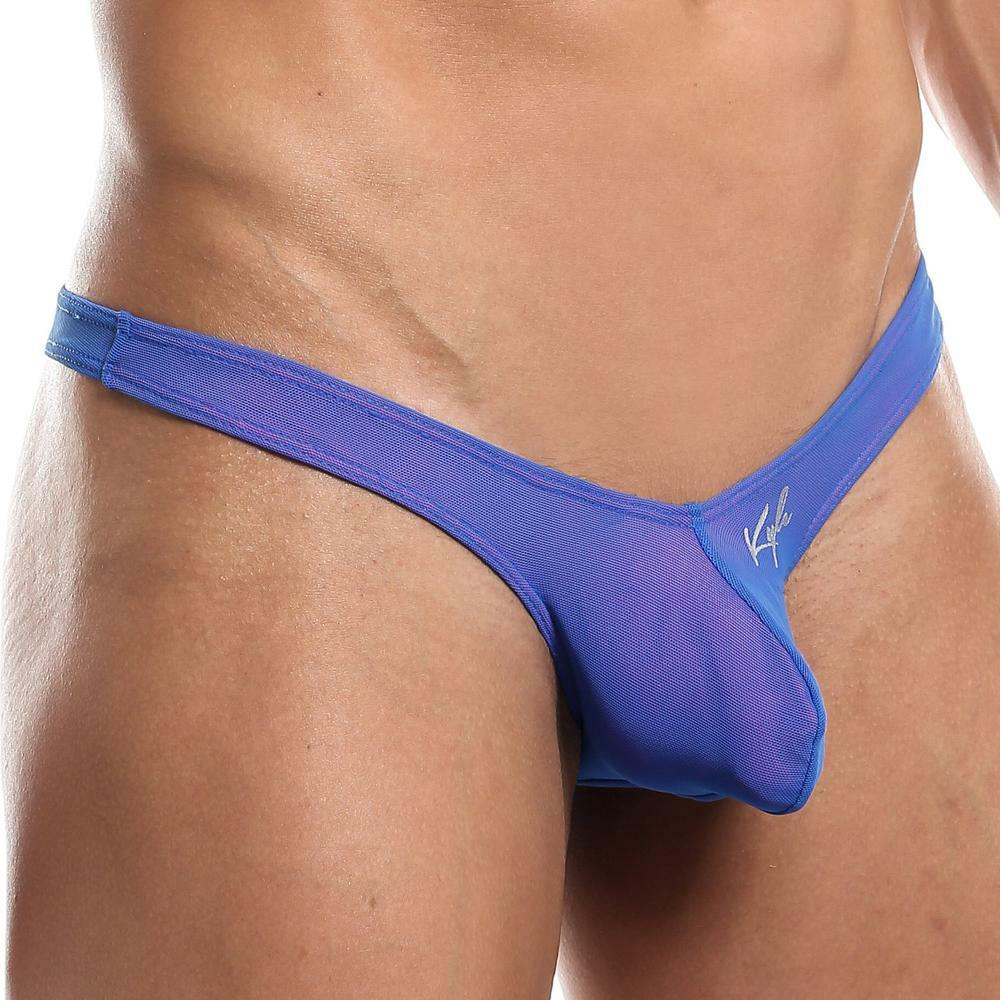 SALE - Mens Sheer Mesh Micro Bikini, Male Underwear Blue