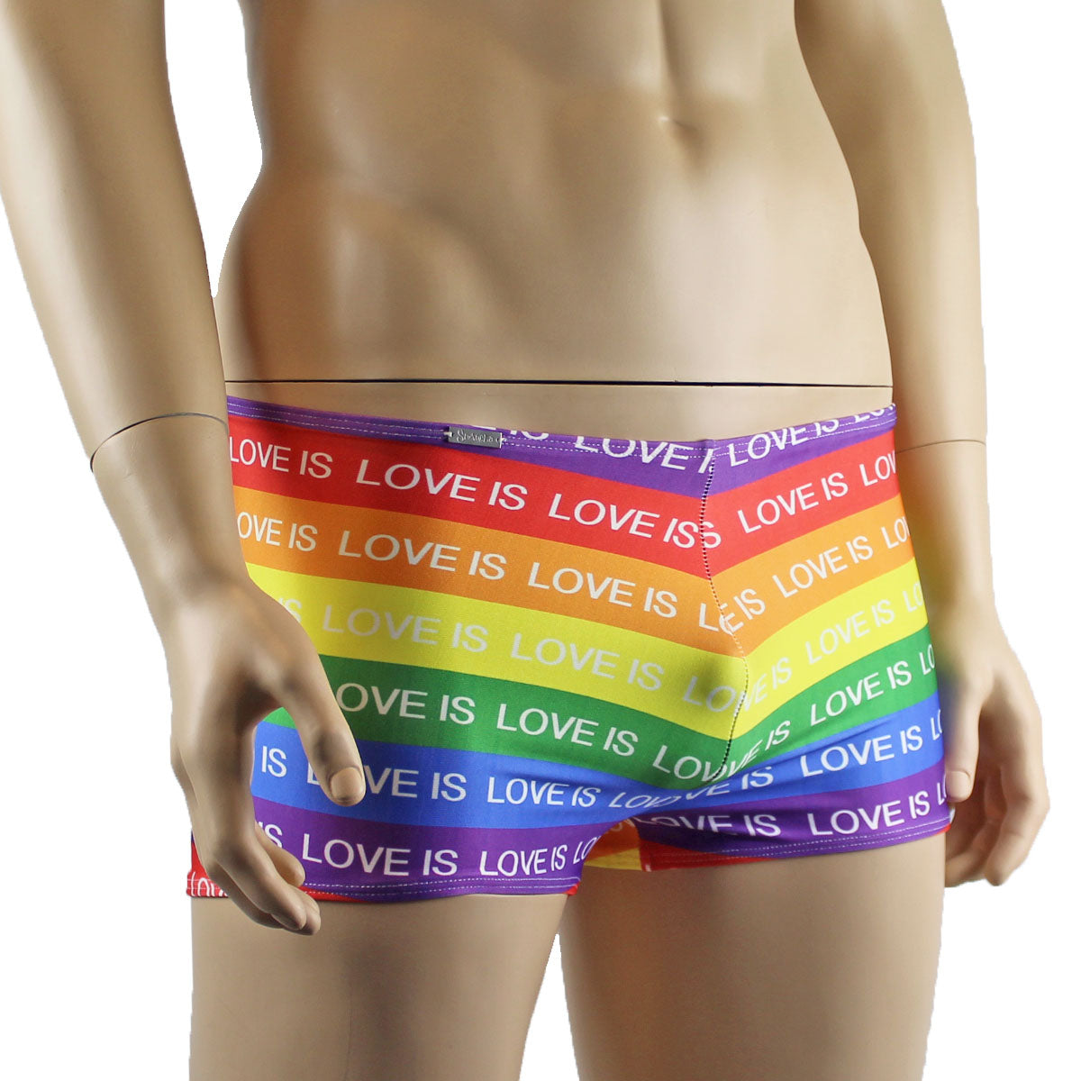 Mens Gay Pride Love Is Love Rainbow Shorts