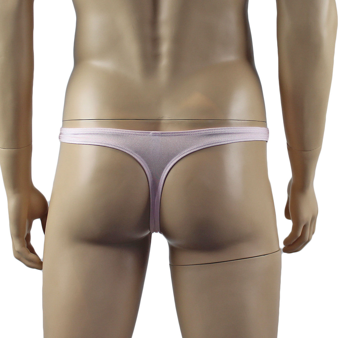 Mens Luxury Stretch G string Thong with Beautiful Lace Front (pink plus other colours)