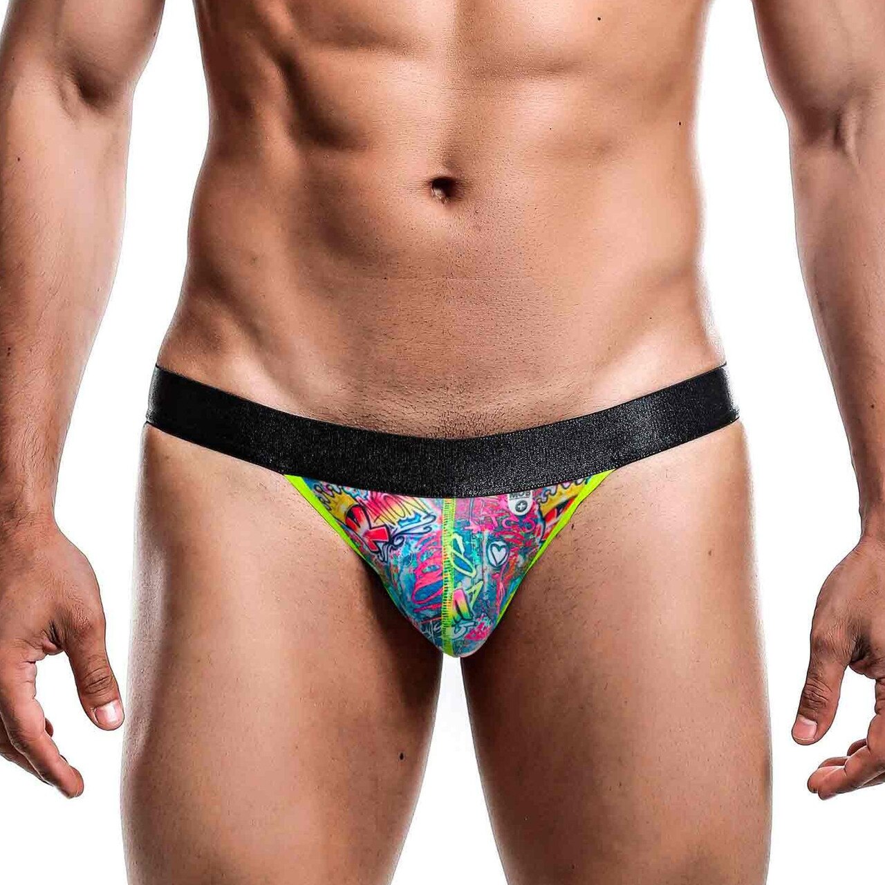 SALE - Mens Male Basics Colourful Jockstrap Graffiti