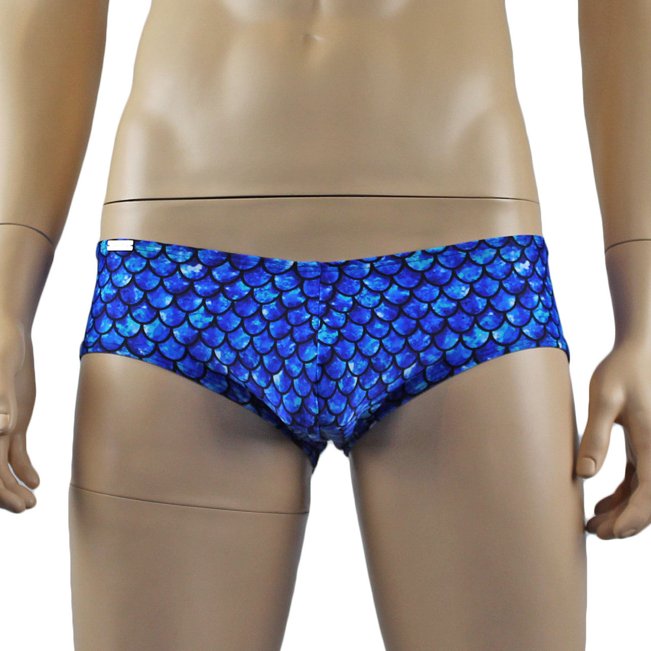 Mens Merman Aqua Man Mini Boxer Briefs Blue