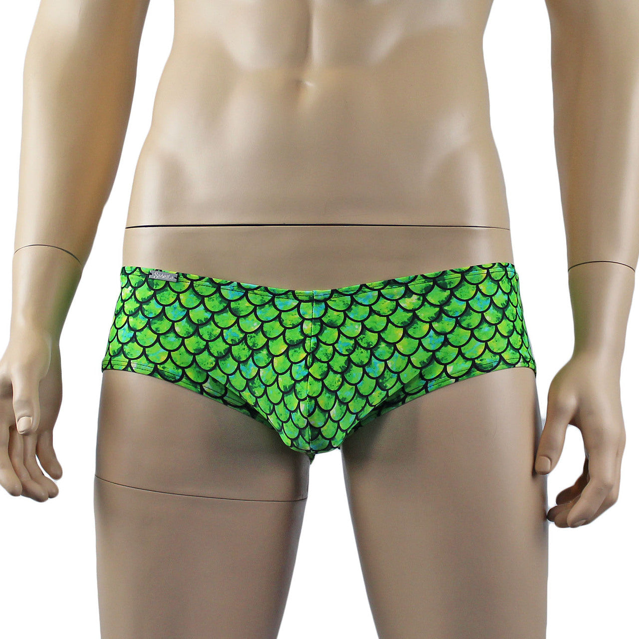 Mens Merman Aqua Man Mini Boxer Briefs Green