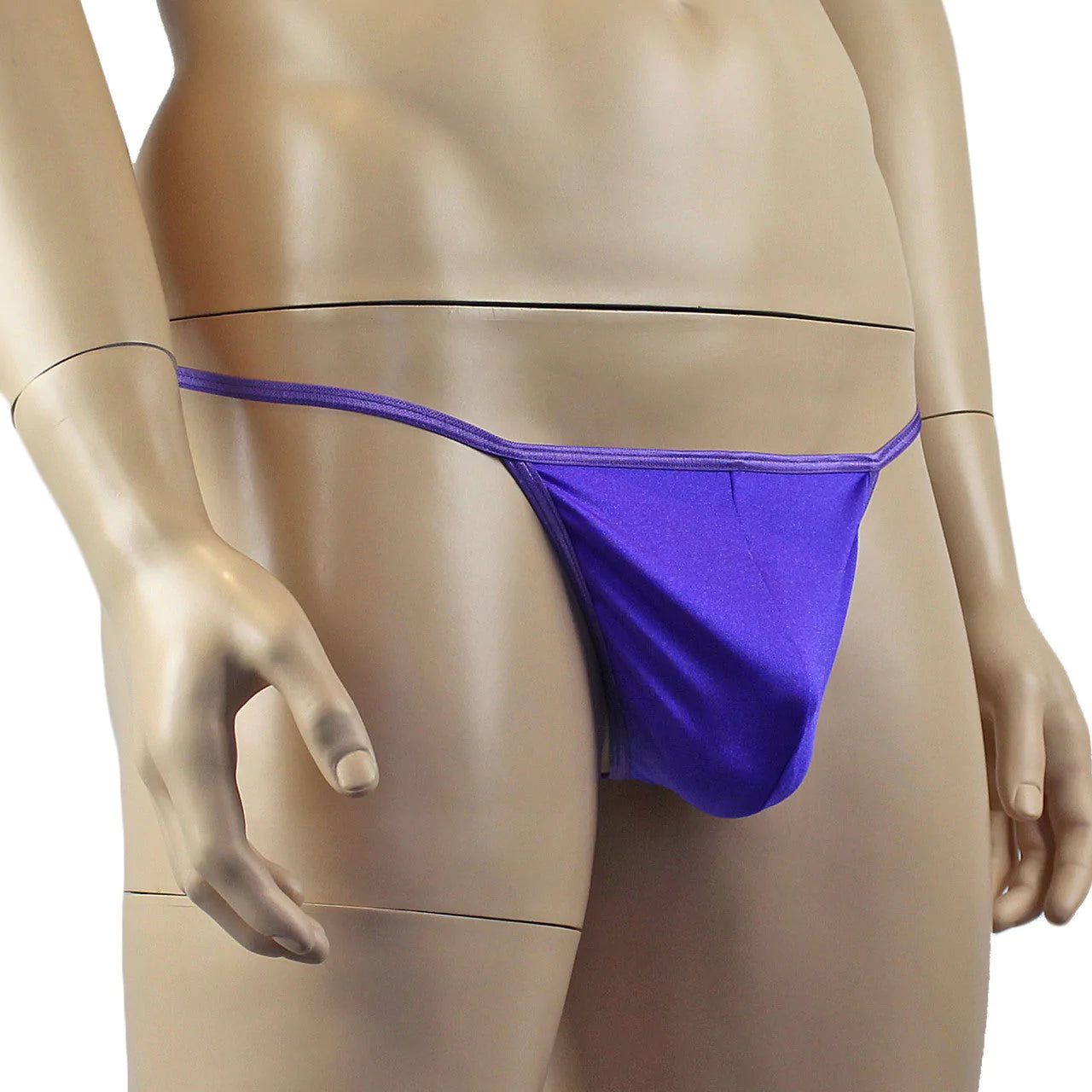 SALE - Mens Mick Keep It Simple Spandex Pouch G string with Thin Elastic Purple