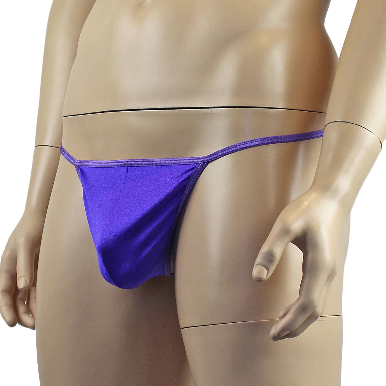 SALE - Mens Mick Keep It Simple Spandex Pouch G string with Thin Elastic Purple