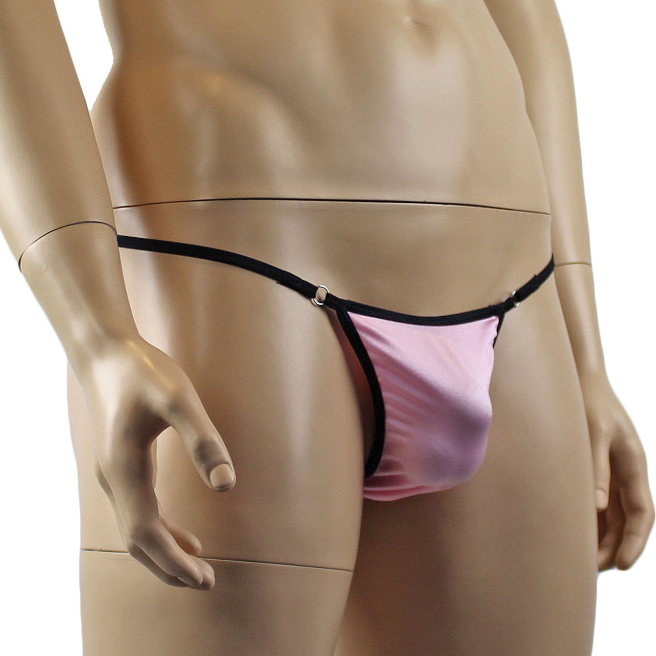 Mens Sexy and Cute Mini Pouch Front G string (light pink plus other colours)