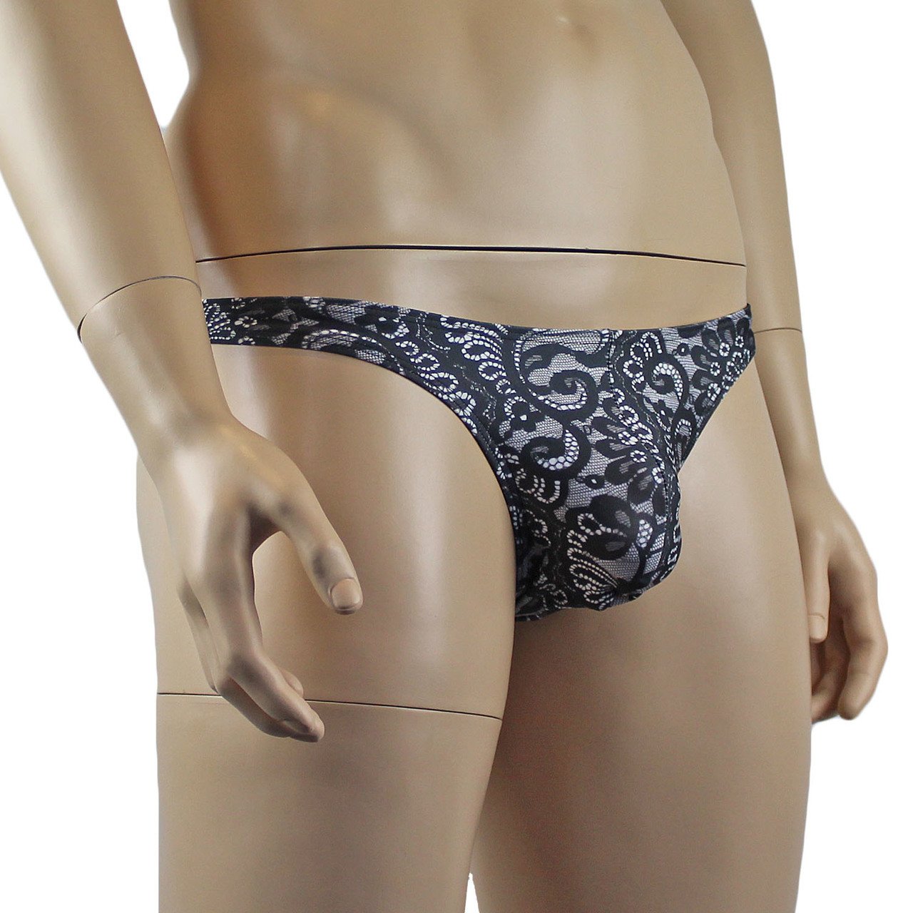 Mens Mystery Looks Like Lace Low Rise Thong