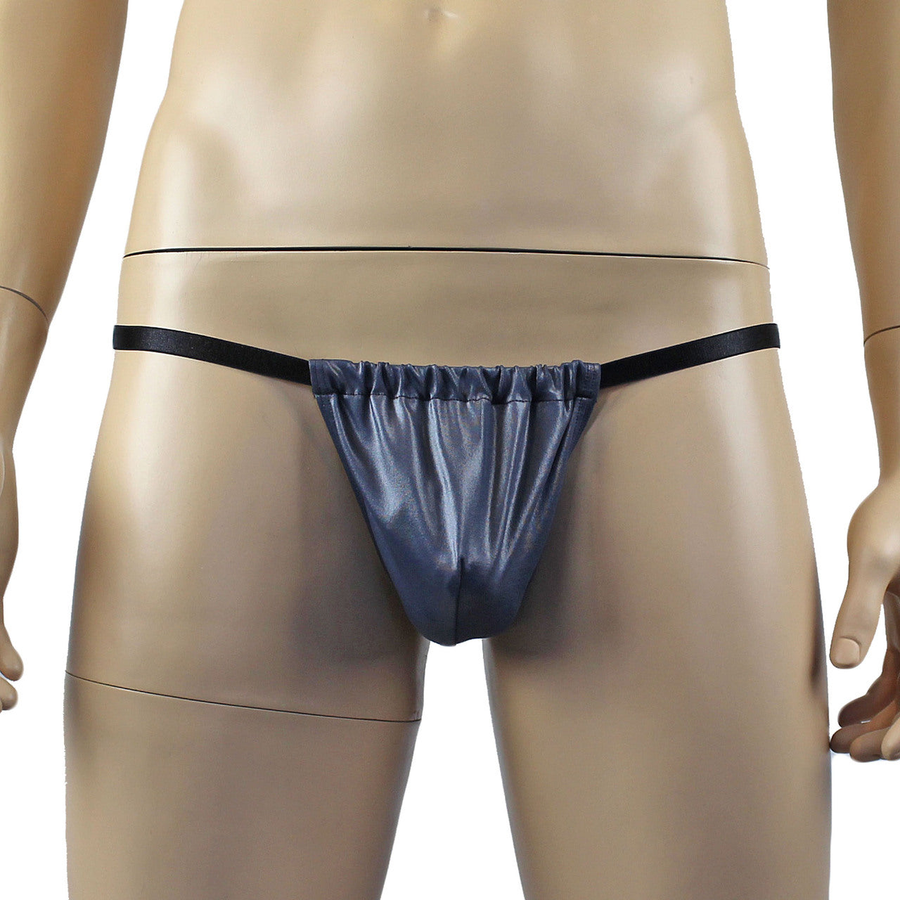 Male Oil Wetlook Pouch G string (grey plus other colours)