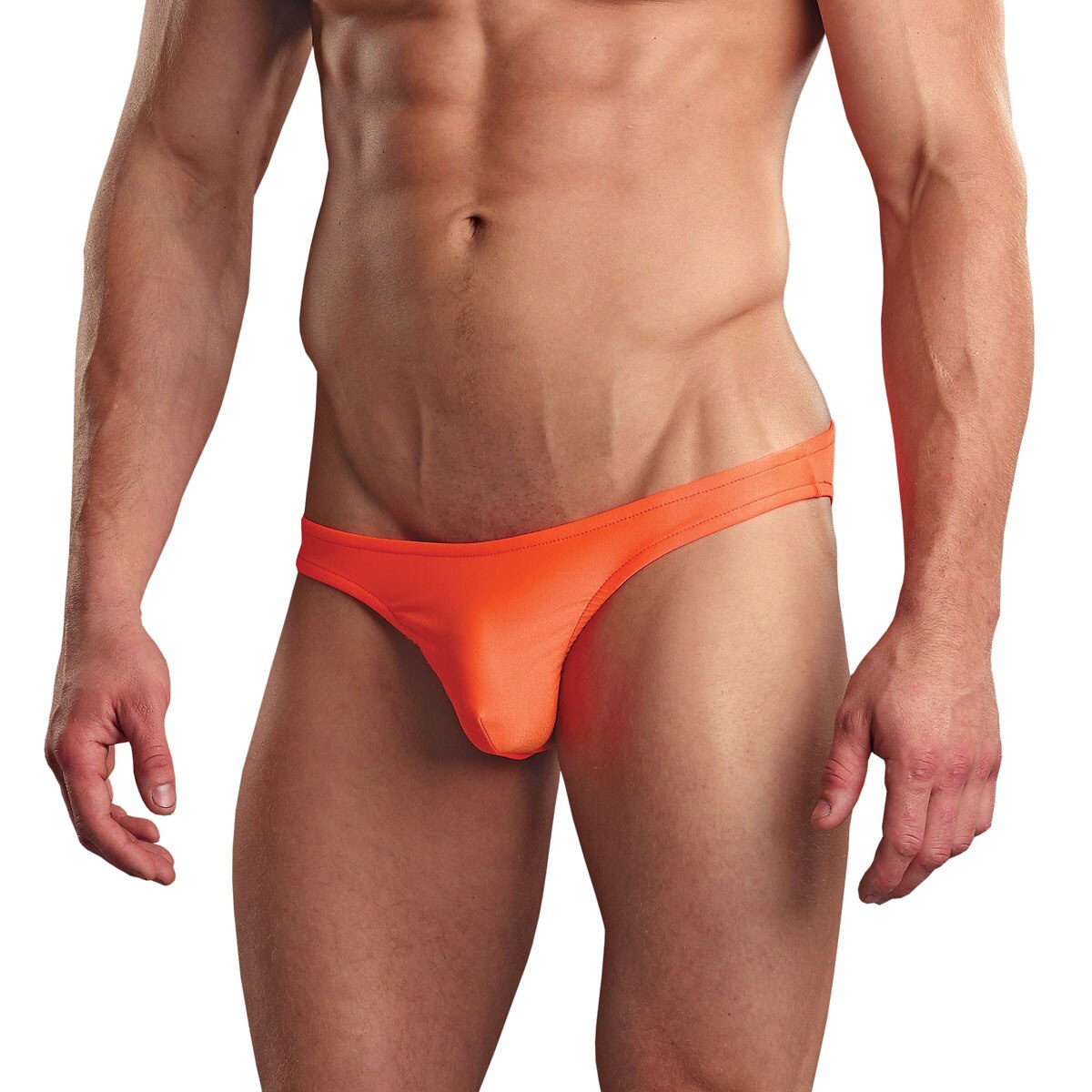 Mens Spandex Euro Bikini Brief Orange