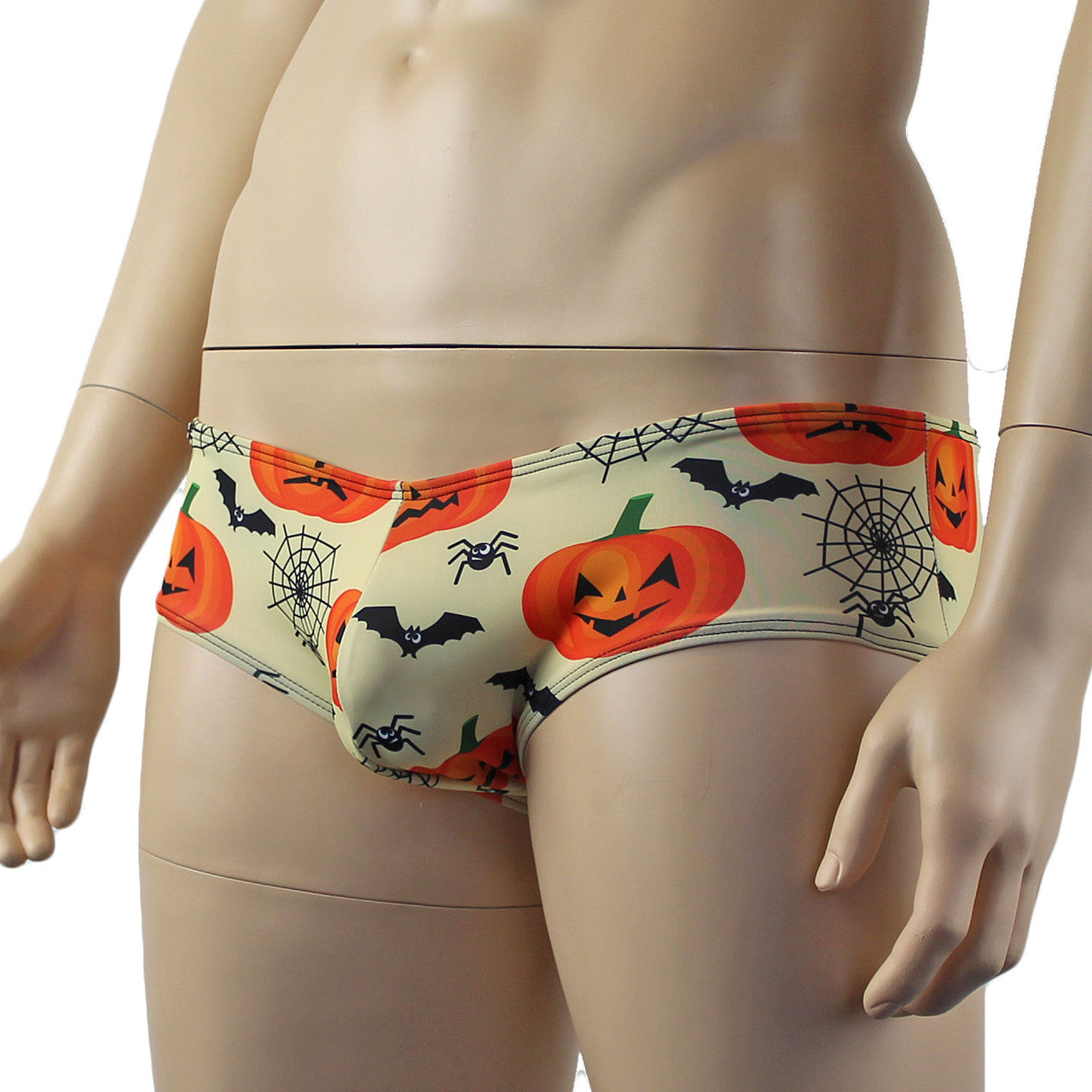 Mens Happy Halloween Boxer Briefs Underwear, Halloween Pumpkins