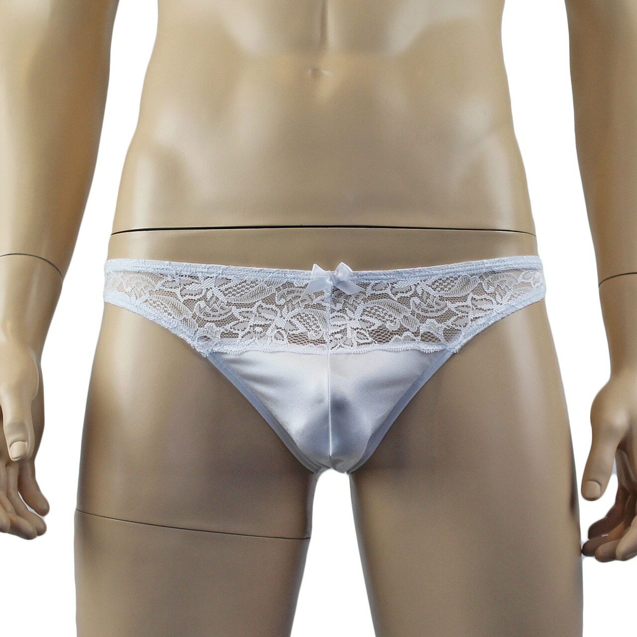 Male Romance Stretch Spandex G string Thong & Garterbelt (white plus other colours)