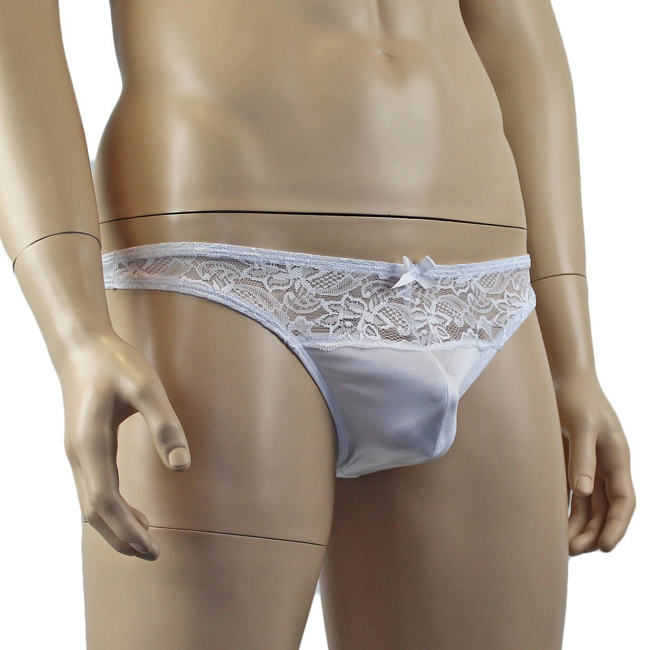 Male Romance Stretch Spandex G string Thong & Garterbelt (white plus other colours)