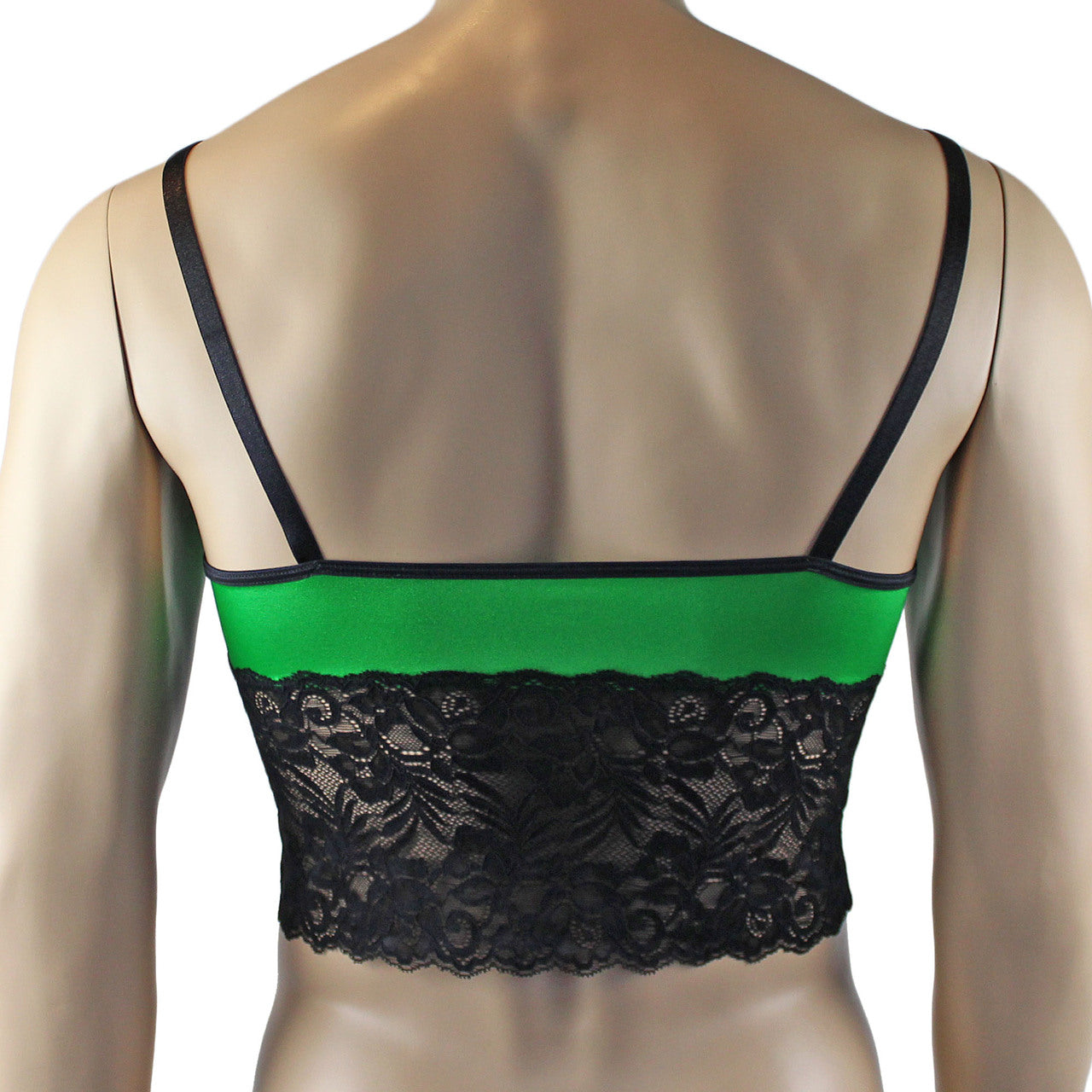 Mens Risque Camisole Bra Top (green and black plus other colours)