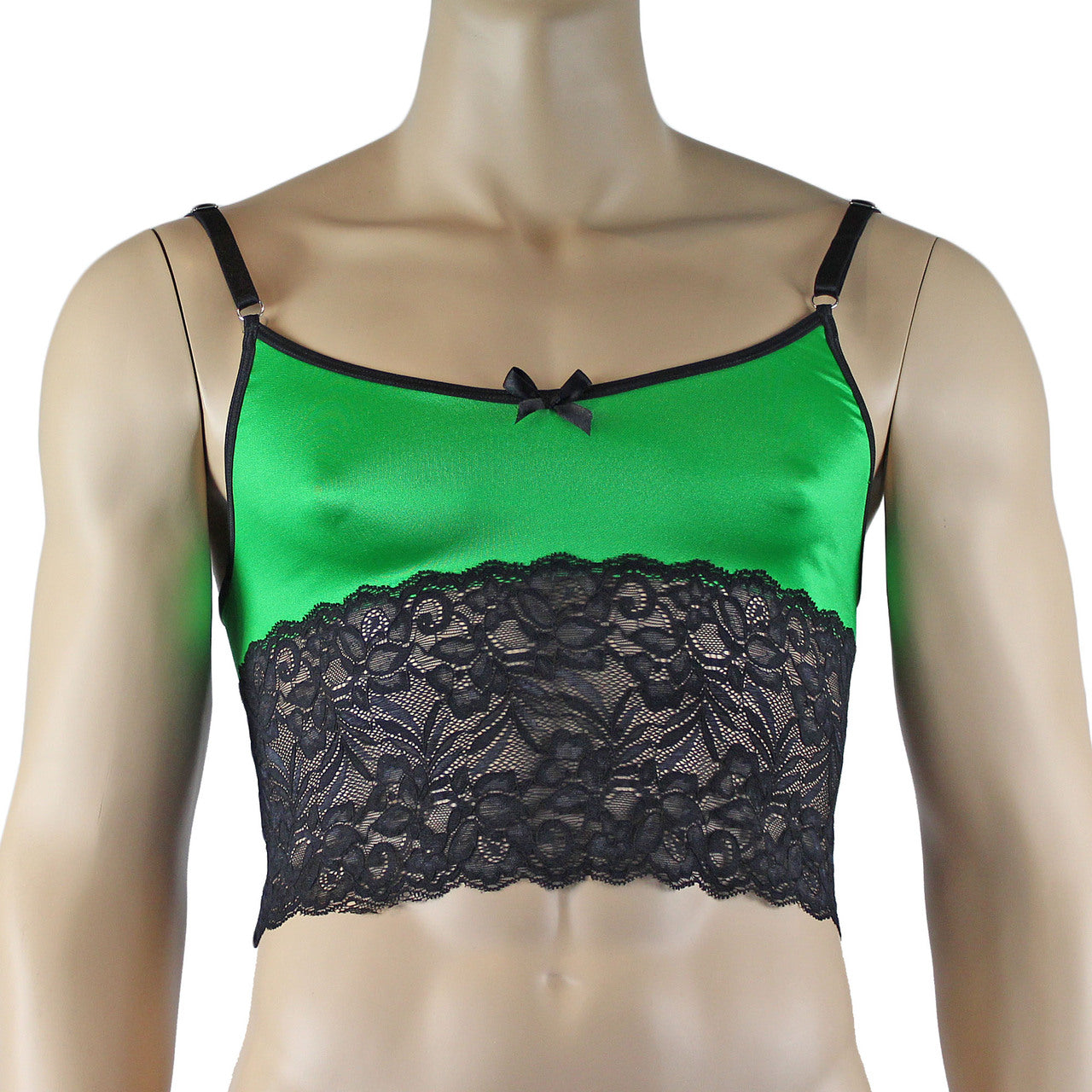 Mens Risque Camisole Top Boxer Briefs (green and black plus other colours)