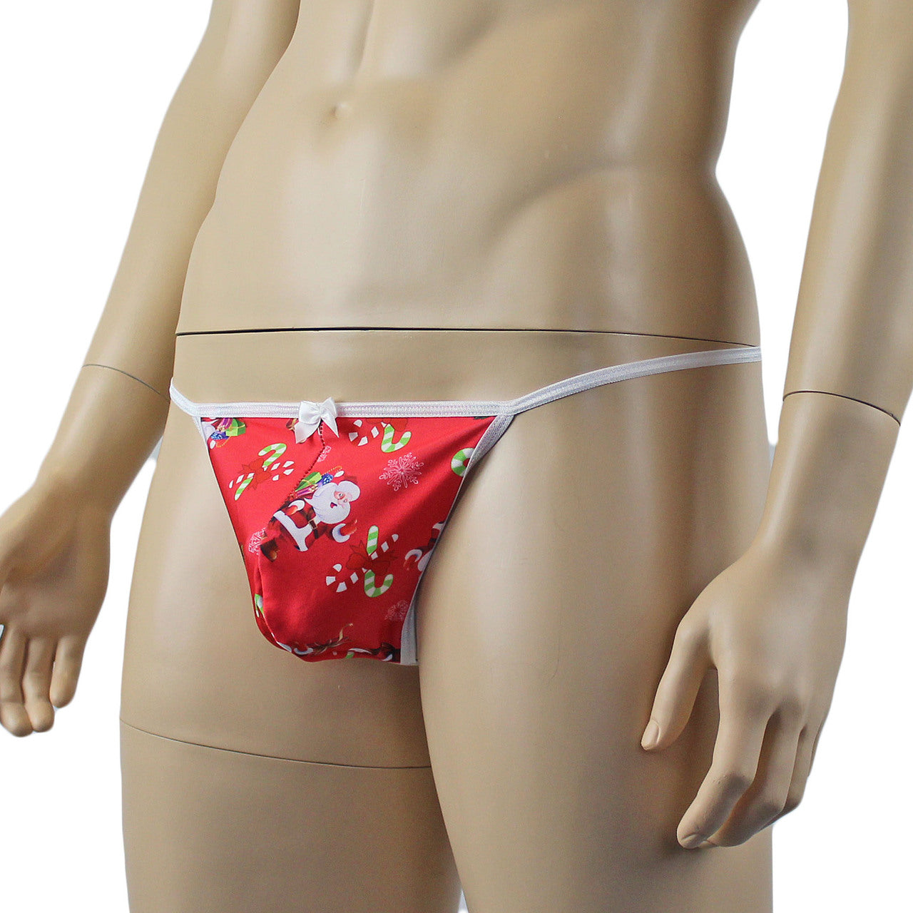 Mens Christmas Santa Pouch G string